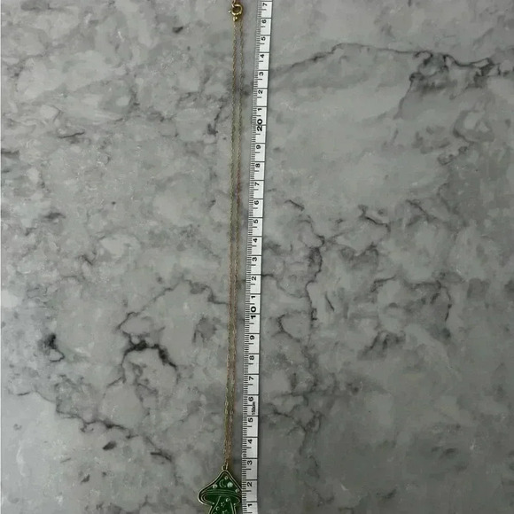 Anthropologie Green Mushroom Pendant Necklace - Picture 4 of 4